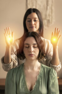 front view therapist woman