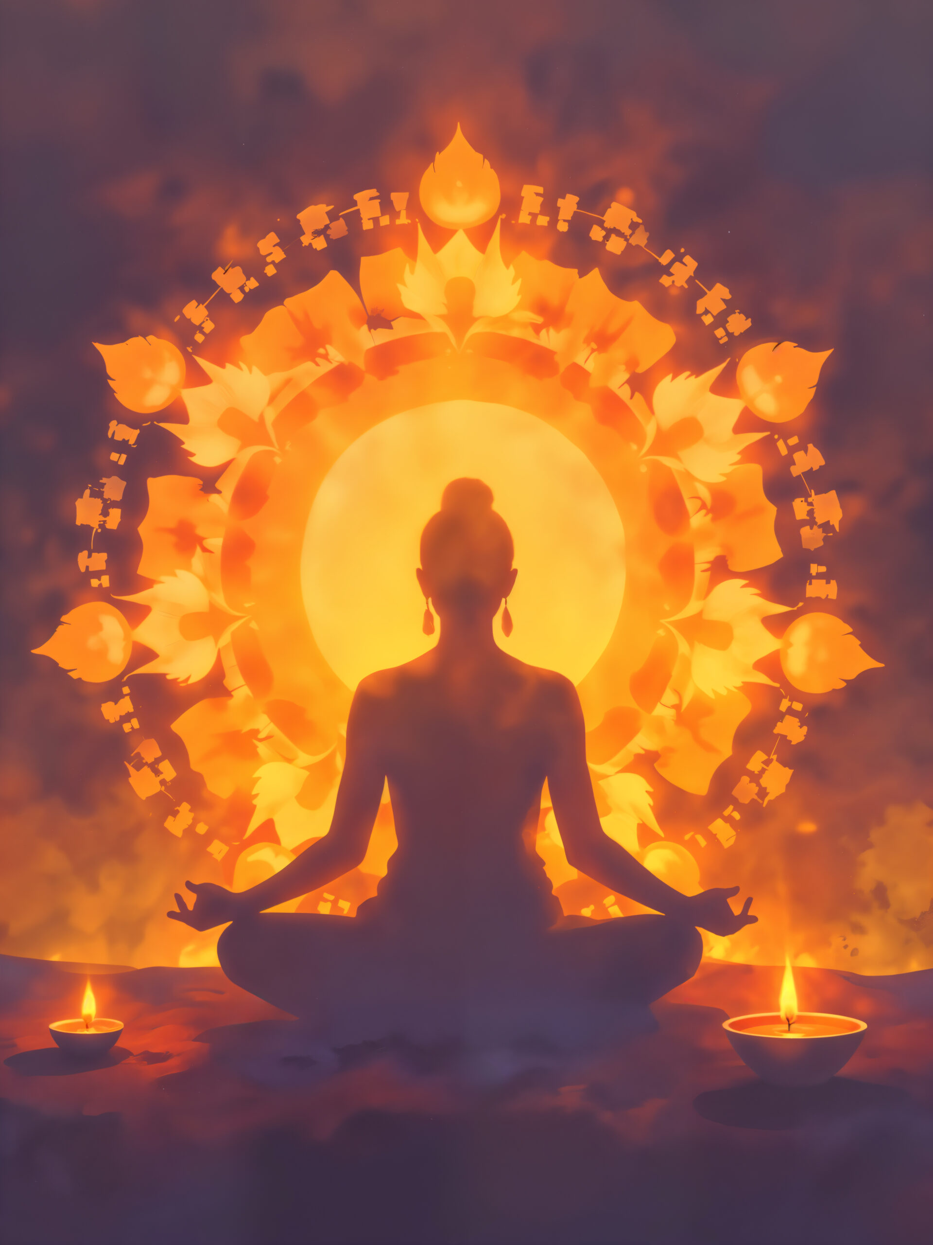 meditating light spiritual enlightenment